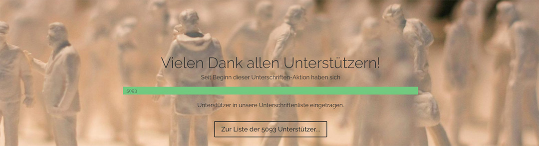 Durchführung einer Online-Petitions-Kampagne